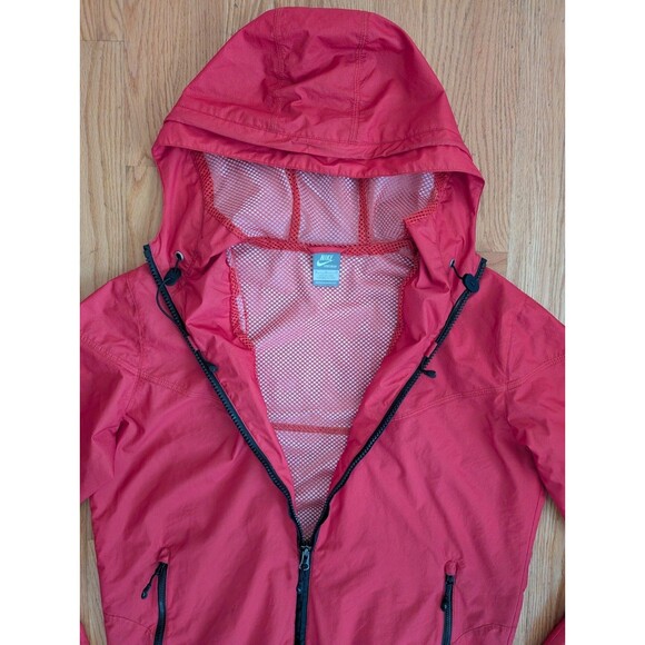 Nike Jacket Mens M Zip Windbreaker Mesh Lined Hooded Sportswear Grey Tag VTG - Picture 5 of 9